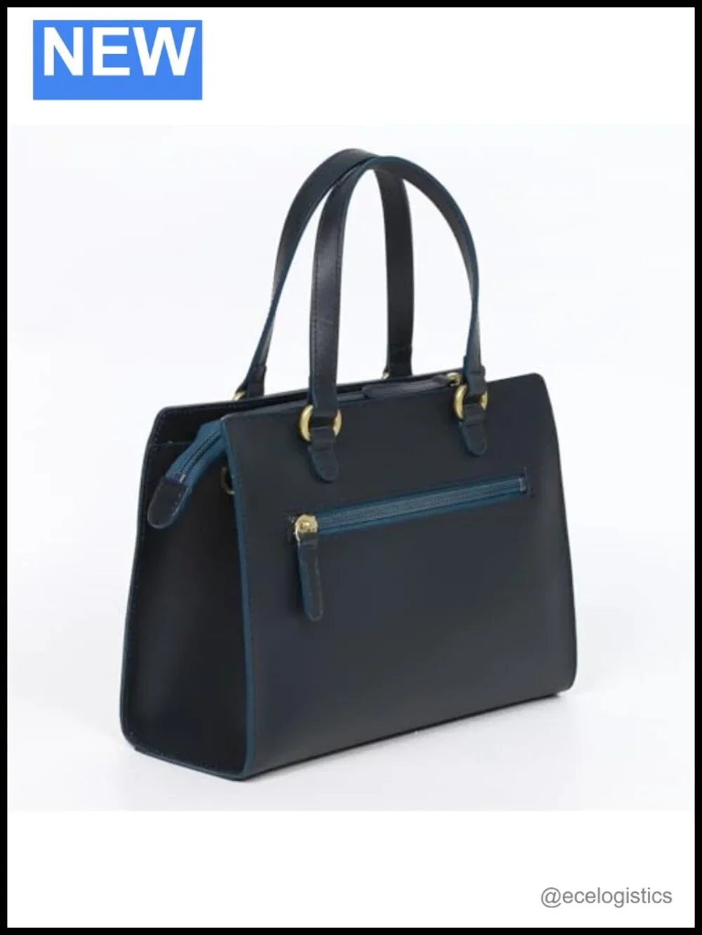 Genuine Leather Mini Tote Bag - Elegant Handbag, Crossbody Shoulder Purse